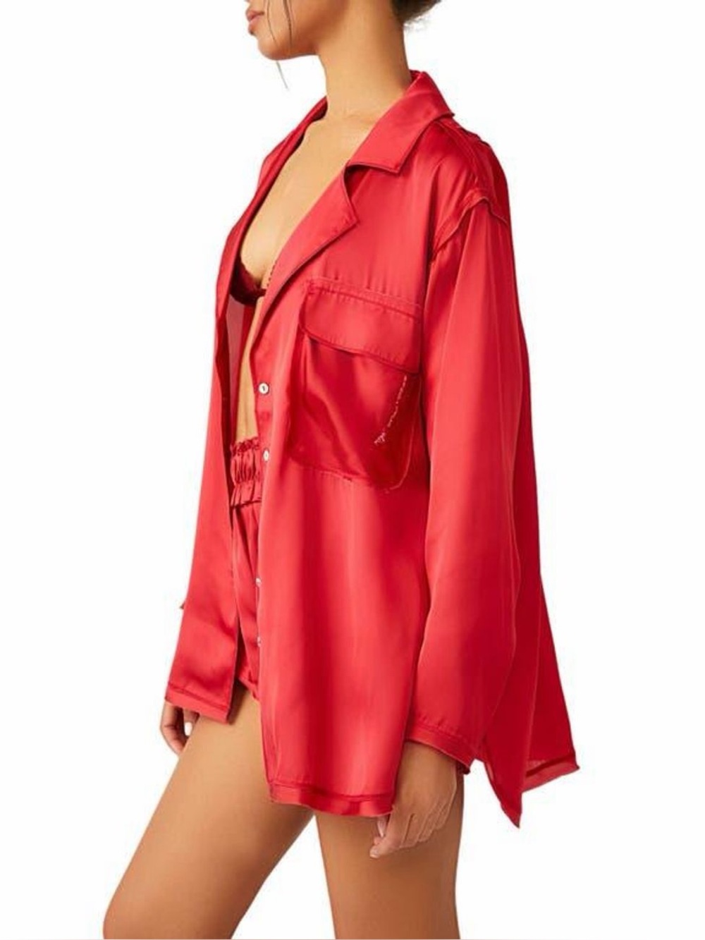 Free People Like Honey Top in Red